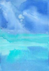watercolor seascape illustration