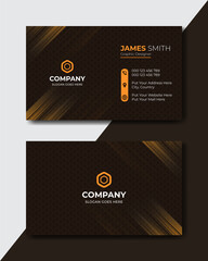 Vector abstract Clean and simple Business Card Template, Modern horizontal name card, Flat Style Vector Illustration. Stationery Design and visiting card, Creative and professional business card.