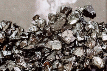 Modern industry depends on mining for the valuable rare-earth, rare earth crystal detail - obrazy, fototapety, plakaty