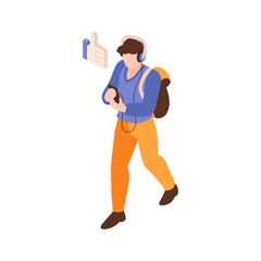 Social Media Isometric Icon