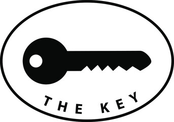 logo a black key that can be used for business logos or anything else