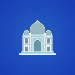 mosque icon. islamic mosque religious sign. Vector illustration.