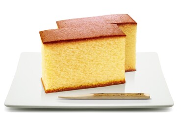 カステラ イラスト セット リアル 皿