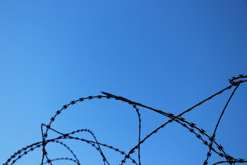 barbed wire fence fences barrier