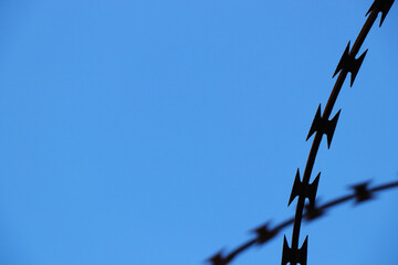 barbed wire fence fences barrier