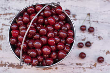 cherries in a bowl