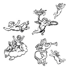 Cherubim angel stamps