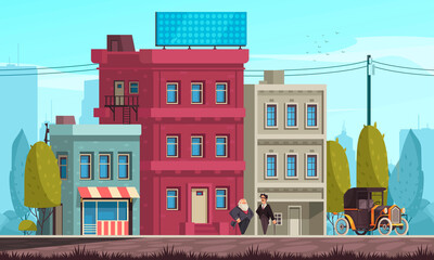 Housing Architecture Vector Illustration