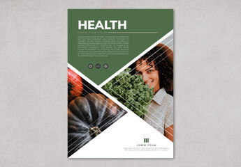 Healthy Food Poster Design Layout