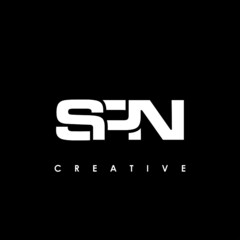 SPN Letter Initial Logo Design Template Vector Illustration