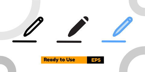 edit icon with three style for social media, website, and presentation