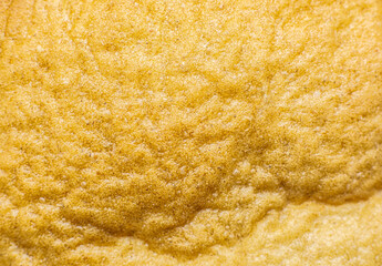 Roasted Bread texture background. Loaf Bakery concept. Close up, macro photo. Beautiful natural wallpaper.