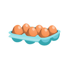 Eggs Flat Illustration