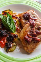 Cherry Sauce Pork Medallions