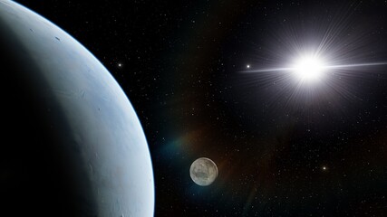 Naklejka premium Beauty of deep space, billions of galaxy in the universe