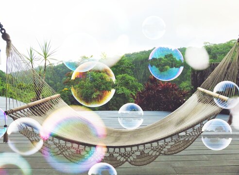 hammock with bubbles