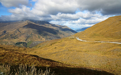 View from Crown Range summit - New Zealand