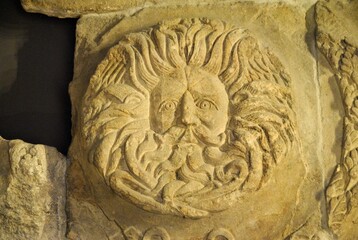 An ancient stone-cut male 