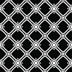  Geometric vector pattern with Black and white colors. Seamless abstract ornament for wallpapers and backgrounds.