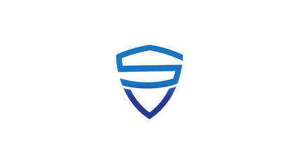 Creative Shield S Letter Alphabet Logo