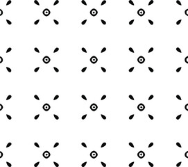  Geometric vector pattern with Black and white colors. Seamless abstract ornament for wallpapers and backgrounds.
