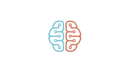 Creative Brain Technology Logo Vector