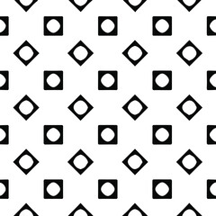 Geometric vector pattern with Black and white colors. Seamless abstract ornament for wallpapers and backgrounds.