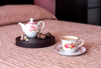 cup of tea and cookies