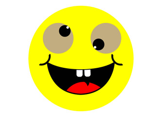 Customer satisfaction and rating concept.
Smiley face for your design. Happy smile card concept illustration.
poster design.
Mental health day.
White background.
Vector EPS 10