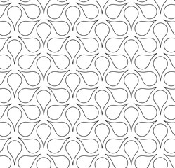 abstract black petals on white. minimalistic vector hand-drawn seamless pattern. simple elements for coloring