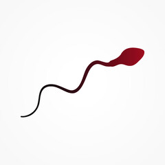 Sperm icon. Sperm cell sign. vector illustration