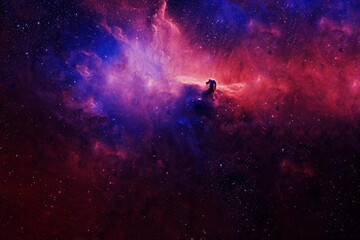 Fototapeta na wymiar Galaxy of unusual shape. Elements of this image were furnished by NASA.