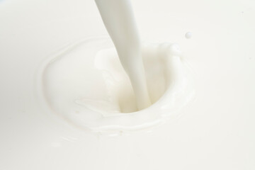 Close up splash milk 