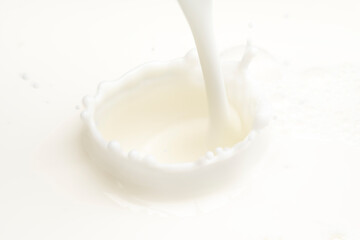 Close up splash milk 