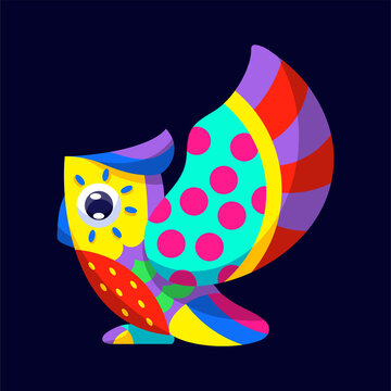 recommend clip art: Alebrije of a bird Mexican culture