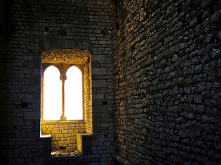 Window in the Sermoneta's Castle
