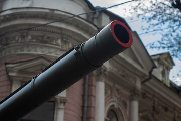 Military vehicles for the attack, May 9 Victory Day, armored vehicles, dark green 