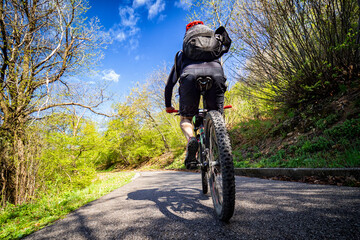 Mountain bike tour in the alps