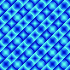 abstract seamless pattern of shades of blue color from squares and rhombuses for prints on walls, packaging and also for fabrics