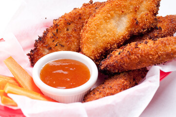 breaded chicken strips