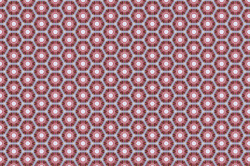 Abstract honeycomb pattern with simple pink and white background  For design.