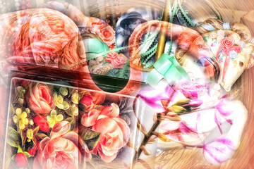 Childhood  Composite background
