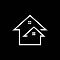 House logo, House logo design vector illustration, Stock illustration House logo design template vector image