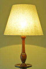 dim lighting room of the mahogany antique lamp. 

This expensive furniture is made in England. 
blurred background soft focus image.	
