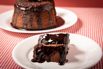 chocolate cake on a plate