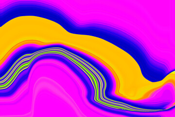 DIGITAL WAVE ART FLOWING COLOURS 