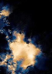 青と黄色の幻想的な宝石テクスチャ背景