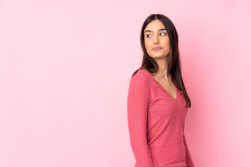 Fototapeta premium Young caucasian woman over isolated background . Portrait