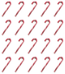 Striped candy seamless pattern isolated on white background