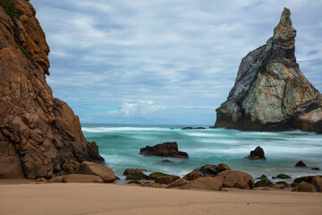 Secluded and hidden beautiful beach